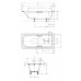 Kaldewei SANILUX STAR 343 vana 170 x 75 x 43 cm s otvory pro madla 113300010001