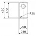 Franke Kubus KBX 210/610-20, 230x430 mm, nerezový dřez 112.0043.877