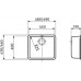 Franke Kubus KBX 110-45, 480x430mm, nerezový dřez 122.0036.603