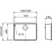 Franke Kubus KBX 110-55, 580x430 mm, nerezový dřez 122.0036.605