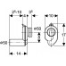Geberit Zápachová uzávěrka pro pisoár, vodorovný odtok, d 50 152.950.11.1