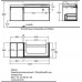 KERAMAG DESIGN Citterio skř.pod.um.,asym.135 cm,pr.,sv.dub 835535000