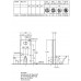 KERAMAG DESIGN Universal modul pro stojící WC,černé sklo,rám hliník 515055000