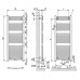 VÝPRODEJ Kermi B20-R M koupelnový radiátor 1502 x 740 mm, zaoblený, bílá LR01M1500752XXK ODŘENÝ