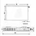 Kermi Therm X2 Plan-V deskový radiátor 11 900 / 700 PTV110900701R1K