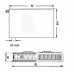 Kermi Therm X2 Plan-V deskový radiátor 12 600 / 2000 PTV120602001L1K