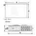 Kermi Therm X2 Plan-V deskový radiátor 22 600 / 700 PTV220600701L1K
