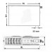 Kermi Therm X2 Plan-V deskový radiátor 22 600 / 2000 PTV220602001R1K