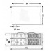 Kermi Therm X2 Plan-V deskový radiátor 33 600 / 800 PTV330600801L1K