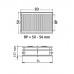 Kermi Therm X2 Profil-Hygiene-kompakt deskový radiátor 30 750 / 1200 FH0300712
