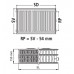 VÝPRODEJ Kermi Therm X2 Profil-kompakt deskový radiátor 33 600 / 1200 FK0330612, POŠKRÁBANÝ