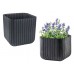 KETER CUBE PLANTER M Květináč, 30 x 30 x 30 cm, hnědá 17202066