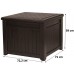 KETER CUBE WOOD 208L Zahradní úložní box/stůl 72,2 x 71 x 59 cm, hnědá 17199851