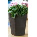 KETER RATTAN PLANTER S 23,6L Květináč, malý 28,5 x 43,5 cm, antracit 17192300