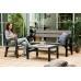 VÝPRODEJ KETER MONTERO TRIPLE SEAT Zahradní lavice 150 x 62 x 89,5 cm, grafit/hnědošedá 17204596 POŠKOZENÉ!!