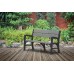 VÝPRODEJ KETER MONTERO TRIPLE SEAT Zahradní lavice 150 x 62 x 89,5 cm, grafit/hnědošedá 17204596 POŠKOZENÉ!!