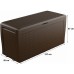 KETER SAMOA RATTAN 270L Zahradní úložný box 117 x 45 x 57 cm, hnědý 17209570