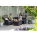 KETER ROSALIE 6 SEATER CORNER Set zahradní s úložným stolem, grafit/šedá 17210762