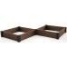 KETER VISTA MODULAR DUO Vyvýšený záhon, 121,5 x 121,5 x 27 cm (2x), hnědý 17210708