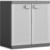 KIS LOGICO XL LOW skříň 89x54x93cm grey/black 9695000