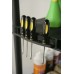 KIS PLUS 120/5 regál 187x120x40 cm, černá 9502