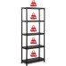 KIS PLUS 75/5 regál 176x75x32 cm, černá 9509
