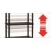 KIS PLUS 80/5 regál 187x80x40 cm, černá 9504