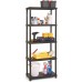 KIS PLUS 80/5 regál 187x80x40 cm, černá 9504
