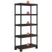 KIS PLUS TRIBAC 90/5 regál 182x90x45 cm, černá 9933