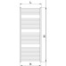 KORADO KORALUX LINEAR CLASSIC trubkové otopné těleso 1500/0500 white RAL 9016 KLC-150050-00-10