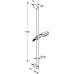 KLUDI Logo sprchový set 3S, 900 mm, chrom 6839005-00