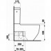 LAUFEN PALOMBA Stojící kombinační mísa, hluboké splachování, VARIO odpad, 8.2480.6.757 MAT