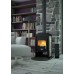 HSFLAMINGO Krbová kamna NARVIK 9kw, šedá/antracit, dlažba Grey