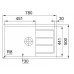 Franke SET T55 tectonitový dřez SID 611-78/45 BB vulcan + baterie FN 0147.031 chrom