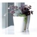 PROSPERPLAST COUBI Květináč hranatý 13,2 cm, bílá DUKO130