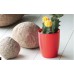 PROSPERPLAST COUBI Květináč vysoký 18,3 cm, krémová DUOW160