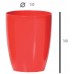 PROSPERPLAST COUBI Květináč vysoký 18,3 cm, krémová DUOW160