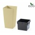 Prosperplast URBI SQUARE ECO Květináč 26,5cm, krémový DURS265W
