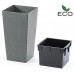 Prosperplast URBI SQUARE ECO Květináč 40cm, šedý kámen DURS400W