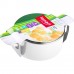LAMART LT1017 MULTICOLOR kastrol s poklicí 24cm, 4,6l bílý 42001457