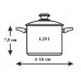 LAMART LTSS1675 Nerezový hrnec 16cm, 1,25 l, se skleněnou poklicí, 42000206