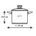 LAMART LEGER Nerezový hrnec LTB1810, 18cm, 2,7 l, se skleněnou poklicí, 42000336