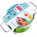 LAMART JOLI Nerezový hrnec LTSS2413G, 240 mm, 6,1 l, skleněná poklice, zelený, 42000349
