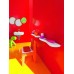 LAUFEN FLORAKIDS Keramická koupelnová polička pro děti, 55 cm, bílá/červená