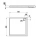 LAUFEN LIVING sprchová vanička, čtvercová 90 x 90 cm, bílá 2.1143.2.000.000.1