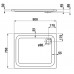 LAUFEN SOLUTIONS Akrylátová vanička obdélníková 90x75cm, bílá, 2.1150.5.000.000.1