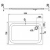 LAUFEN PLATINA Ocelová vanička obdélníková 90x75cm, bílá, 2.1500.3.000.040.1