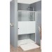 RONAL PDT4 Pur samostatná stěna L-kování, 30-100cm, vpravo, chrom/linie PDT4DSM11051