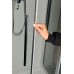POLYSAN LUCIS LINE čtvrtkruhová sprchová zástěna 1000x800mm, pravá