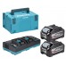 MAKITA 1911D8-0 Sada Li-ion XGT 40V 2xBL4040F+DC40RB+Makpac